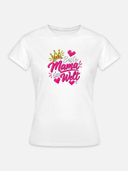 Beste Mama - Frauen T-Shirt - Weiß