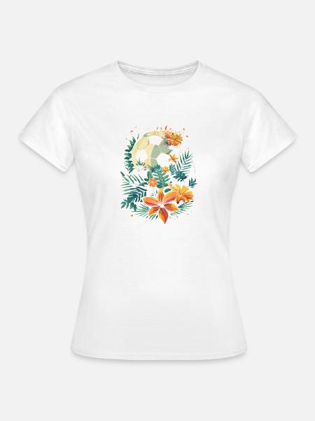 Fußball Grafik - Frauen T-Shirt - Weiß