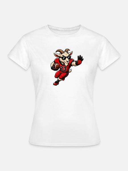 G.O.A.T. Running Back Football Goat - Frauen T-Shirt - Weiß