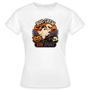 Halloween Boo Crew - Frauen T-Shirt - Weiß - Vorne - AI Model Female 172 dark (172cm)