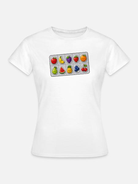 Happy Fruits - Frauen T-Shirt - Weiß