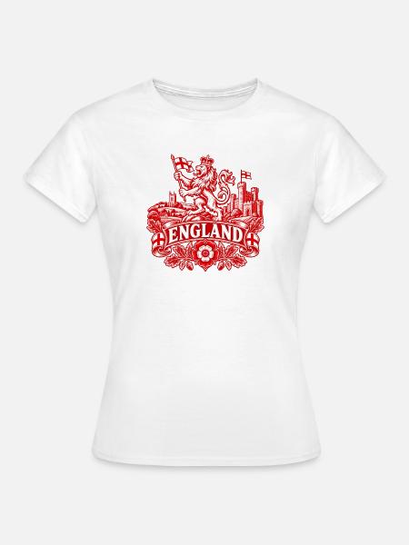 Heraldischer Löwe Englands - Frauen T-Shirt - Weiß