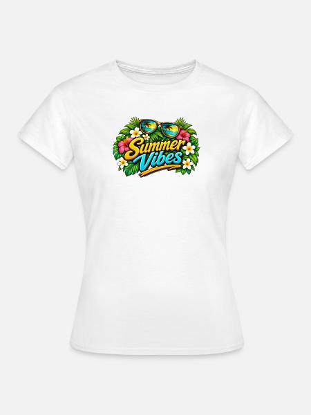 Sommervibes Paradies - Frauen T-Shirt - Weiß