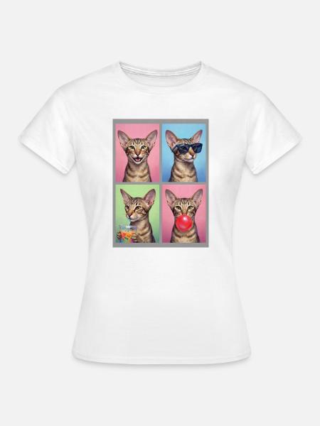 Katzen Orientalisch Kurzhaar Katze - Frauen T-Shirt - Weiß