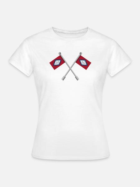 Arkansas-Flagge - Frauen T-Shirt - Weiß