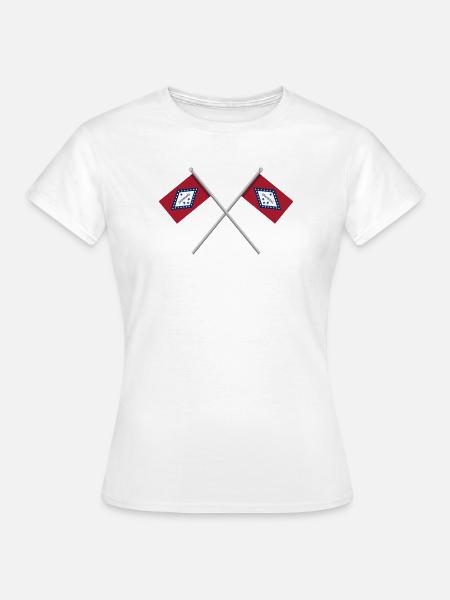 Arkansas-Flagge - Frauen T-Shirt - Weiß
