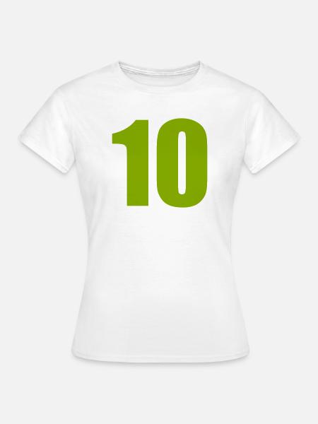10 - Frauen T-Shirt - Weiß