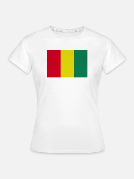 Guineanische Flagge - Frauen T-Shirt - Weiß