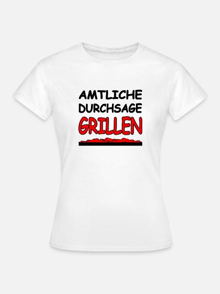 Grillen - Frauen T-Shirt - Weiß