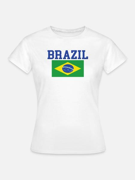 Brasilien Geschenk - Frauen T-Shirt - Weiß