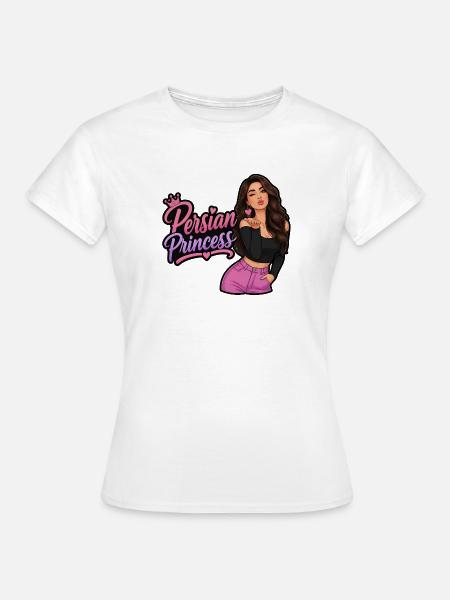 Persian Princess Kiss - Frauen T-Shirt - Weiß