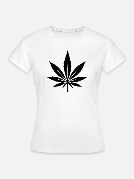 Hanf Hanfblatt Geschenk  - Frauen T-Shirt - Weiß