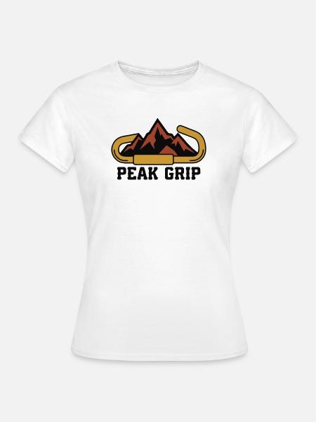 Karabiner Berge Wappen - Frauen T-Shirt - Weiß