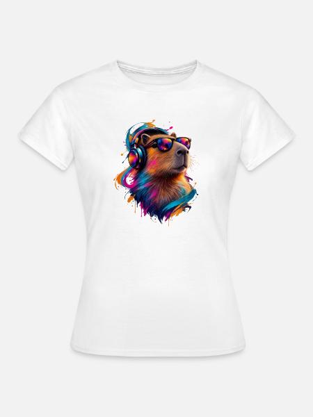 Capybara - Frauen T-Shirt - Weiß