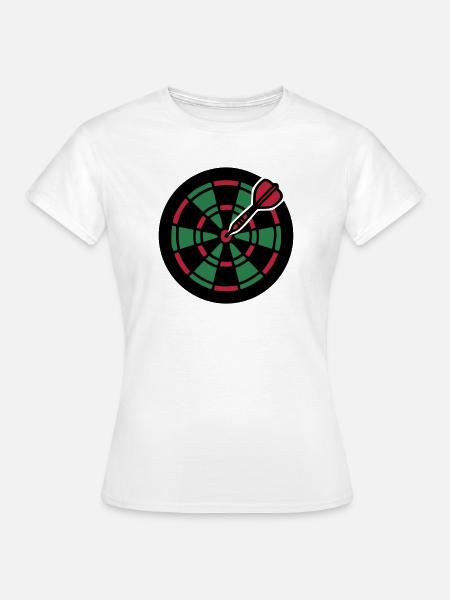 Dartscheibe Bullseye Icon - Frauen T-Shirt - Weiß