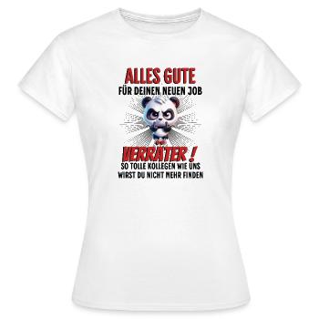 Kollegen Abschied - Frauen T-Shirt - Weiß - Vorne - AI Model Female 172 dark (172cm)