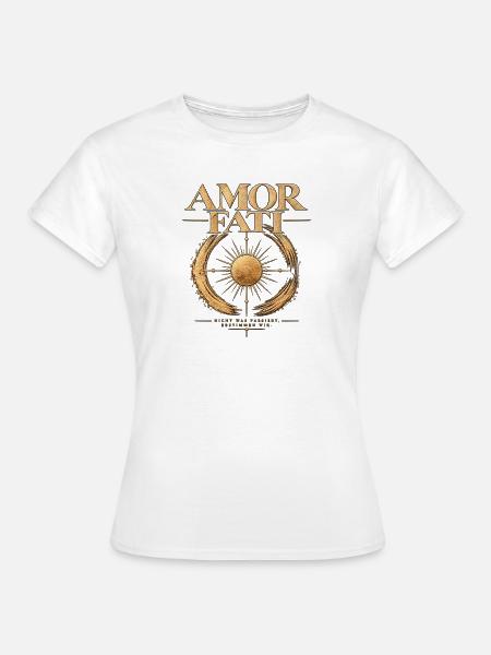 Amor Fati Sonnenstern - Frauen T-Shirt - Weiß