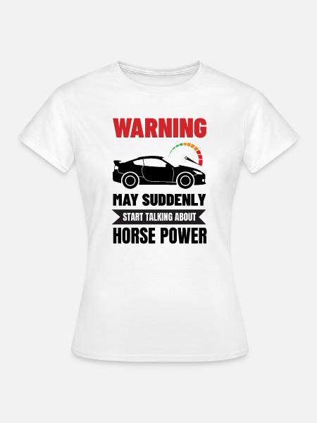 Lustiger Autoenthusiast Geschenk Automechaniker Autoliebhaber - Frauen T-Shirt - Weiß