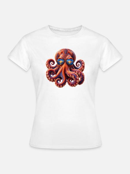cool kraken - Frauen T-Shirt - Weiß