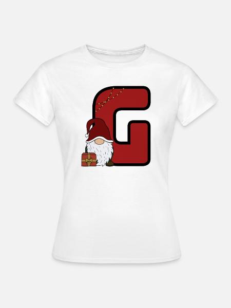 G-Weihnachtsgnom und Geschenk - Frauen T-Shirt - Weiß