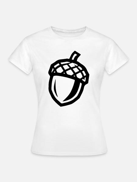 Eichel Symbol - Frauen T-Shirt - Weiß
