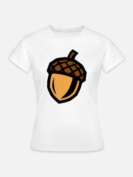 Eichel Symbol - Frauen T-Shirt - Weiß