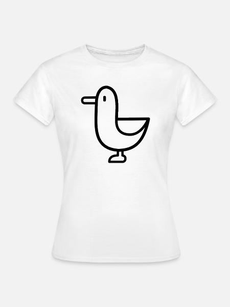 Kleiner Piepmatz - Frauen T-Shirt - Weiß