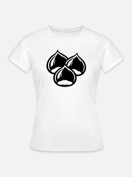 Kastanien Symbol - Frauen T-Shirt - Weiß