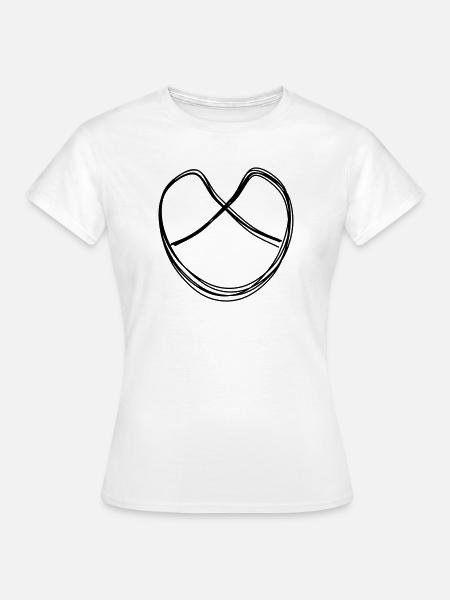 Brezel handgezeichnet - Frauen T-Shirt - Weiß