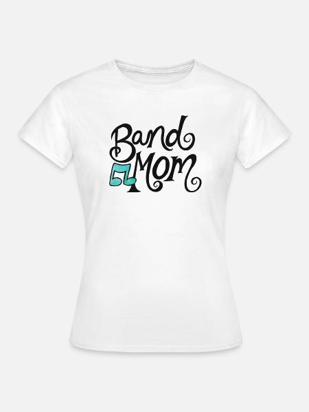 Band-Mama-Skript mit Anmerkung - Frauen T-Shirt - Weiß