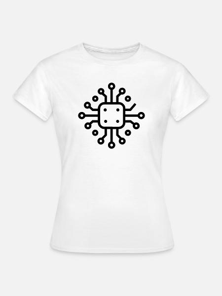 Elektronische Leiterplatten - Frauen T-Shirt - Weiß