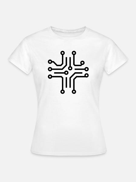 Elektronische Leiterplatten - Frauen T-Shirt - Weiß