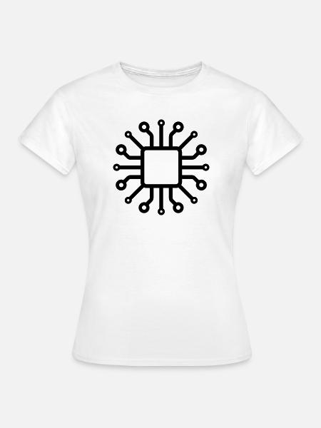 Elektronische Leiterplatten - Frauen T-Shirt - Weiß