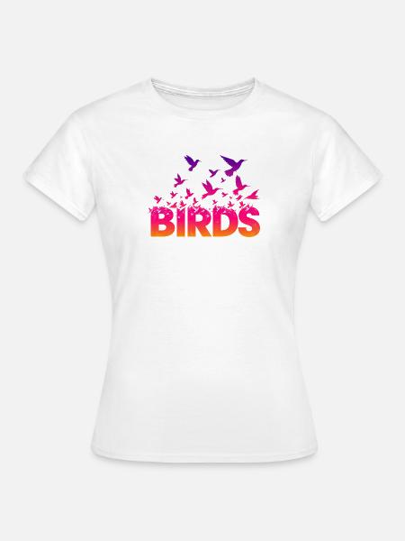 Vögel  - Frauen T-Shirt - Weiß