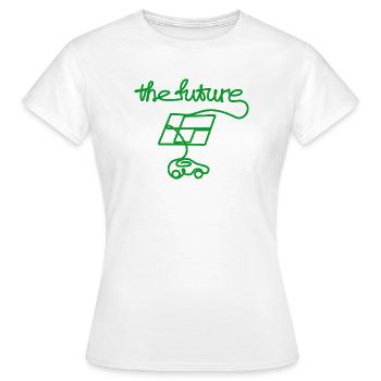 thefuture_solar_car - Frauen T-Shirt - Weiß - Vorne - AI Model Female 172 dark (172cm)