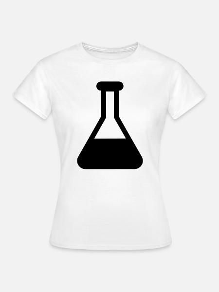 Chemielabor Erlenmeyer Flask - Frauen T-Shirt - Weiß