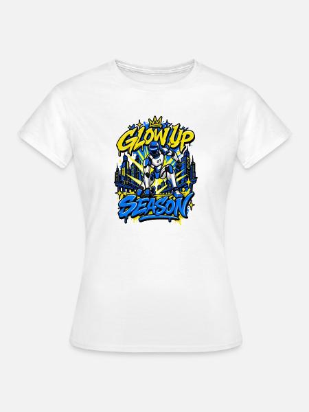 Athlete Robot: Brillo-Saison - Frauen T-Shirt - Weiß