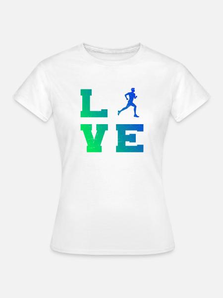 Geschenkidee für einen Running mit Running - Frauen T-Shirt - Weiß
