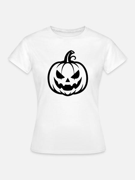 Kürbis Kopf - Frauen T-Shirt - Weiß
