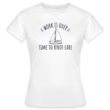 Retirement Sailing Time To Knot Care - Frauen T-Shirt - Weiß - Vorne - AI Model Female 172 dark (172cm)
