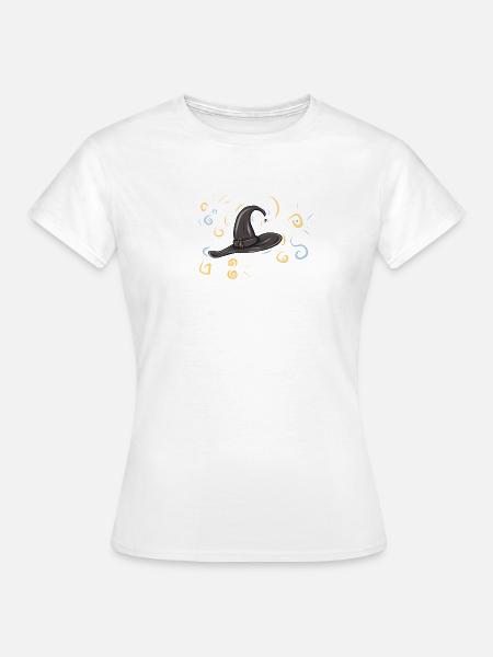 Hexenhut Funkenzauber - Frauen T-Shirt - Weiß