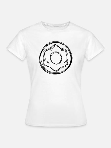 Donut handgezeichnet - Frauen T-Shirt - Weiß