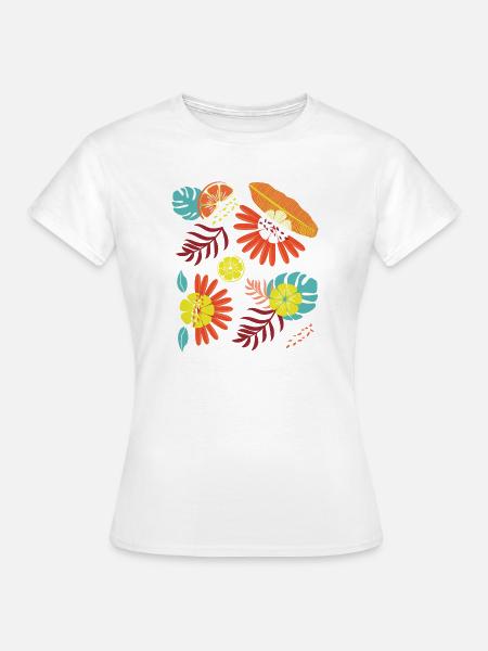 Tropical - Frauen T-Shirt - Weiß