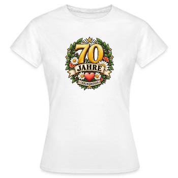 70 Jahre Lieblingsmensch - Frauen T-Shirt - Weiß - Vorne - AI Model Female 172 dark (172cm)
