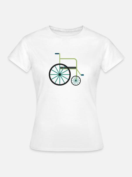 Rollstuhl - Frauen T-Shirt - Weiß