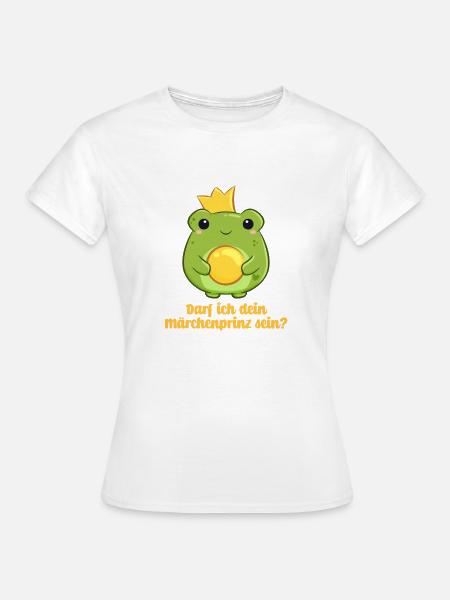 Königlicher Froschprinz - Frauen T-Shirt - Weiß