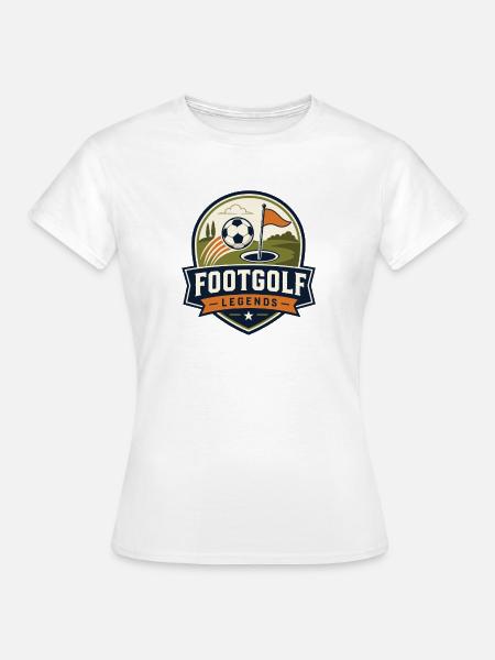 Fußballgolf Footgolf Legends - Frauen T-Shirt - Weiß