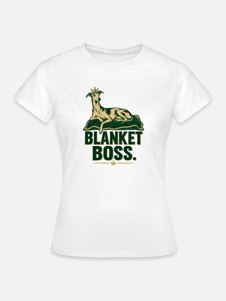 Windhund-Rettungsdecken-Hemd - Frauen T-Shirt - Weiß