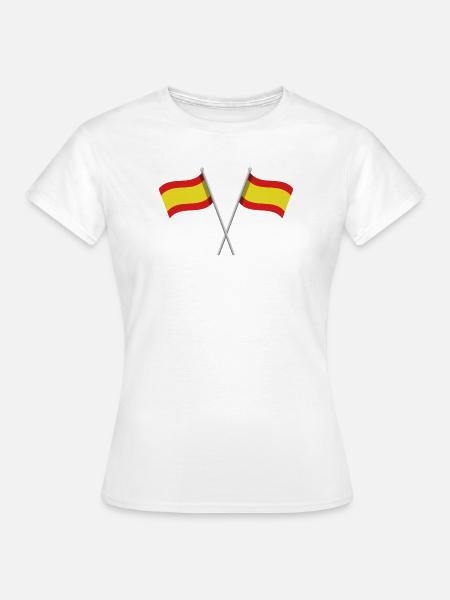 Spanische Flagge - Frauen T-Shirt - Weiß