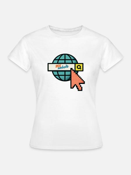 Verkaufen Sie Ihre Website - Frauen T-Shirt - Weiß